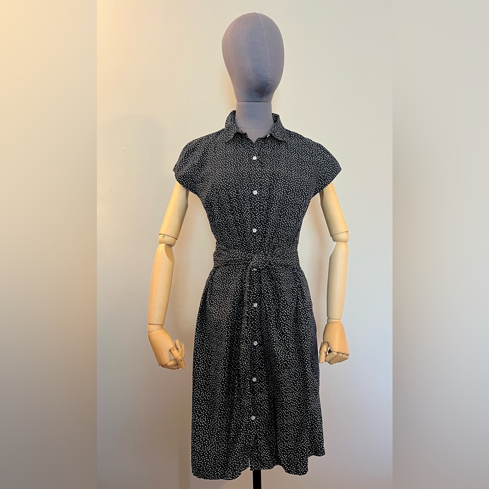 👗 Tommy Hilfiger Cotton Patterned Midi Dress